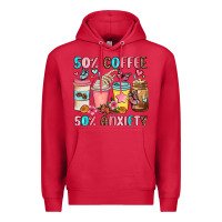 Cardinal half teacher half coffee Premium Hoodie - JahusDesignShop