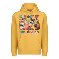 Mustard half teacher half coffee Premium Hoodie - JahusDesignShop