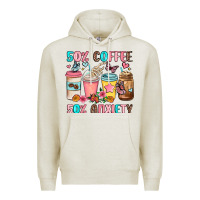 Oatmeal Heather half teacher half coffee Premium Hoodie - JahusDesignShop