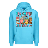 Ocean Blue half teacher half coffee Premium Hoodie - JahusDesignShop