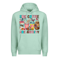 Seafoam half teacher half coffee Premium Hoodie - JahusDesignShop
