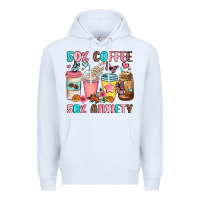 White half teacher half coffee Premium Hoodie - JahusDesignShop