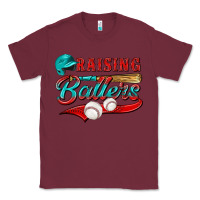 Burgundy raising ballers Classic Tee - NancyCooperArtShop