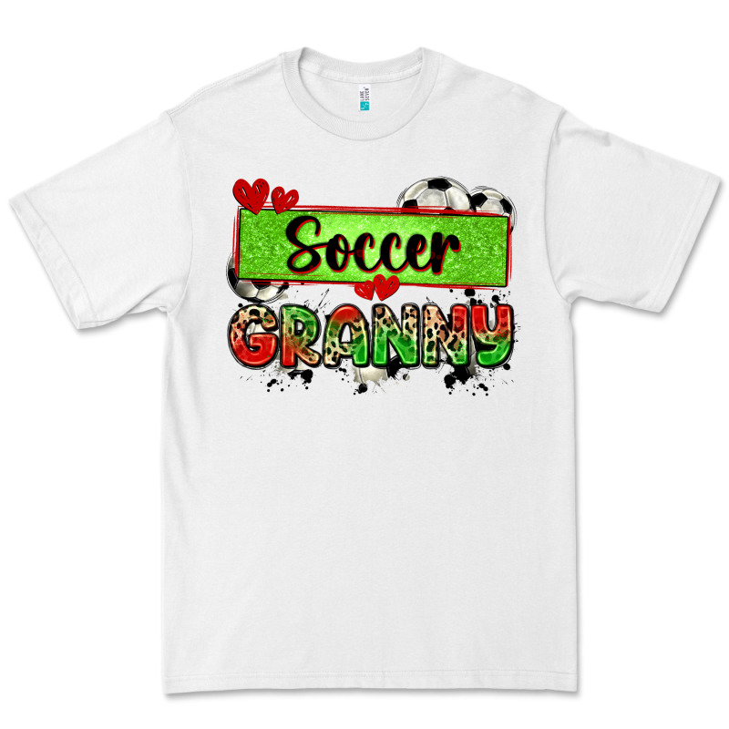 Soccer Granny With Leopard Premium Tee by Zillion Design Studio | Teevron