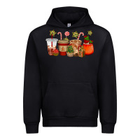 Black christmas cup cakes coffee cups Urban Hoodie - CowGirlArtShop