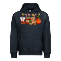 Navy christmas cup cakes coffee cups Urban Hoodie - CowGirlArtShop