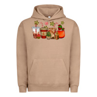 Pigment Burro christmas cup cakes coffee cups Urban Hoodie - CowGirlArtShop