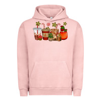 Pigment Salmon christmas cup cakes coffee cups Urban Hoodie - CowGirlArtShop