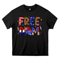 Black fourth of july freedom Heavy Core Tee - texasbilliewilder