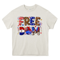 Cream fourth of july freedom Heavy Core Tee - texasbilliewilder