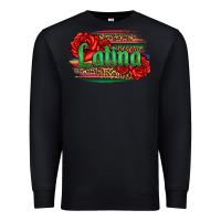 Black latina with serape and roses Premium Sweatshirt - Jasminsmagicworld