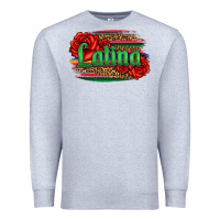 Heather Grey latina with serape and roses Premium Sweatshirt - Jasminsmagicworld