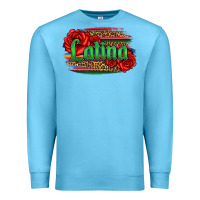 Ocean Blue latina with serape and roses Premium Sweatshirt - Jasminsmagicworld