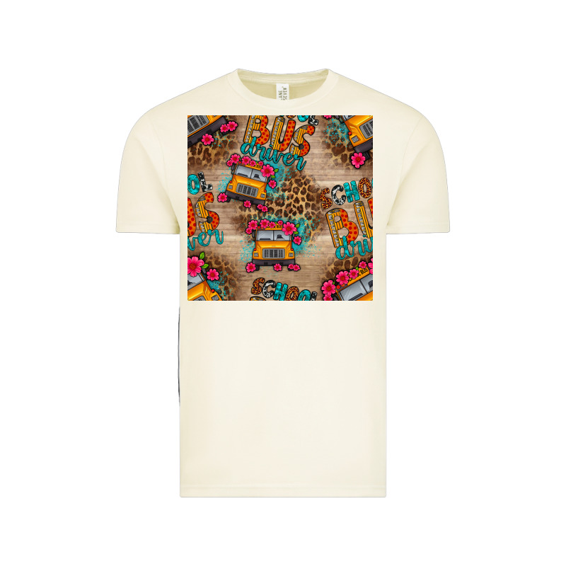 School Bus Driver And Flower Seamless Patterns Vintage Tee by BundleAndBundleShop | Teevron