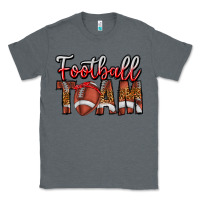 Charcoal Heather football team Classic Tee - CowhideDigitalArt