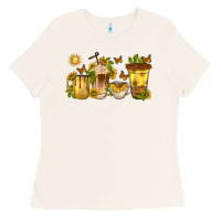 Bone sunflower coffee cups Ladies Tee - texasbilliewilder