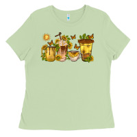 Matcha sunflower coffee cups Ladies Tee - texasbilliewilder