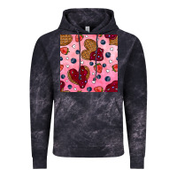Cloud Black valentines day waffles seamless pattern Vintage Hoodie - BundleAndBundleShop