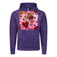 Cloud Purple valentines day waffles seamless pattern Vintage Hoodie - BundleAndBundleShop