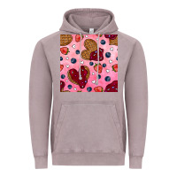 Vintage Zinc valentines day waffles seamless pattern Vintage Hoodie - BundleAndBundleShop