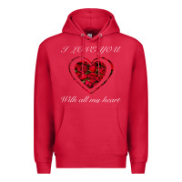 Cardinal I love you with all my heart Premium Hoodie - Bettercallsaul