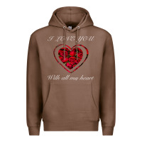 Chestnut I love you with all my heart Premium Hoodie - Bettercallsaul