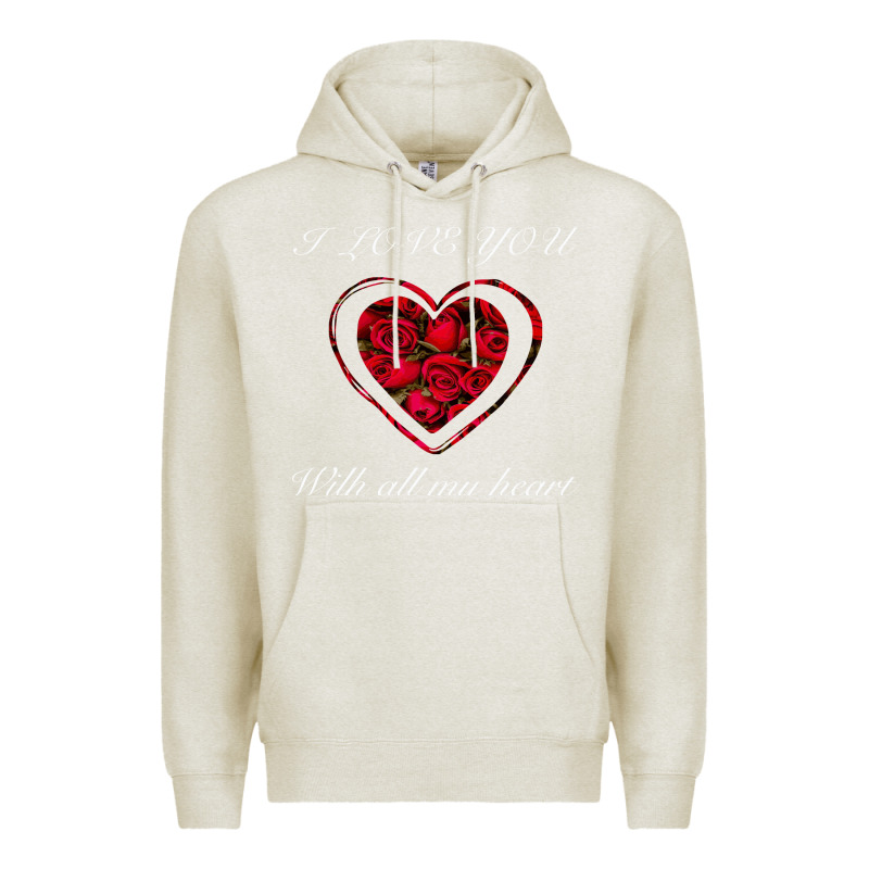 I Love You With All My Heart Premium Hoodie by Bettercallsaul | Teevron