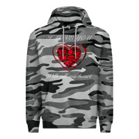 Slate Camo I love you with all my heart Premium Hoodie - Bettercallsaul