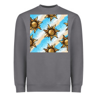 Storm leopard sun seamless pattern Heavyweight Sweatshirt - BundleAndBundleShop