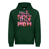 Forest Green i wear pink for my mom Urban Hoodie - CowGirlArtShop