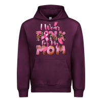 Mauve Wine i wear pink for my mom Urban Hoodie - CowGirlArtShop