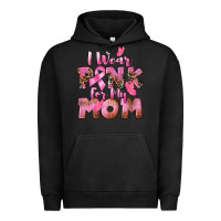Pigment Black i wear pink for my mom Urban Hoodie - CowGirlArtShop