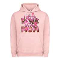 Pigment Salmon i wear pink for my mom Urban Hoodie - CowGirlArtShop