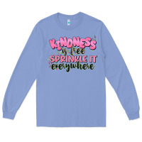 Colony Blue kindness is free sprinkle it everywhere Long Sleeve Tee - JahusDesignShop