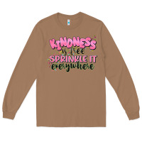Toasted Coconut kindness is free sprinkle it everywhere Long Sleeve Tee - JahusDesignShop