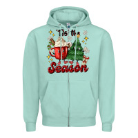'tis The Season With Christmas Tree And Hot Cocoa Zipper Hoodie | Teevron
