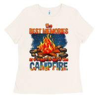 Bone the best memories are made around the campfire Ladies Tee - texasbilliewilder