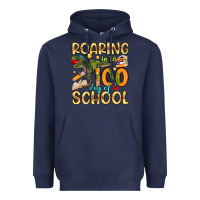 Navy roaring in to 100 day of school Heavyweight Hoodie - Artiststas