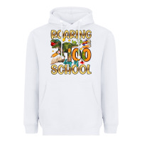 White roaring in to 100 day of school Heavyweight Hoodie - Artiststas