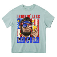 Arona drinking like lincoln Heavy Core Tee - texasbilliewilder