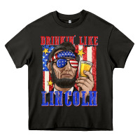 Asphalt drinking like lincoln Heavy Core Tee - texasbilliewilder