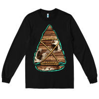 Black cowhide wooden arrowhead Long Sleeve Tee - Jasminsmagicworld