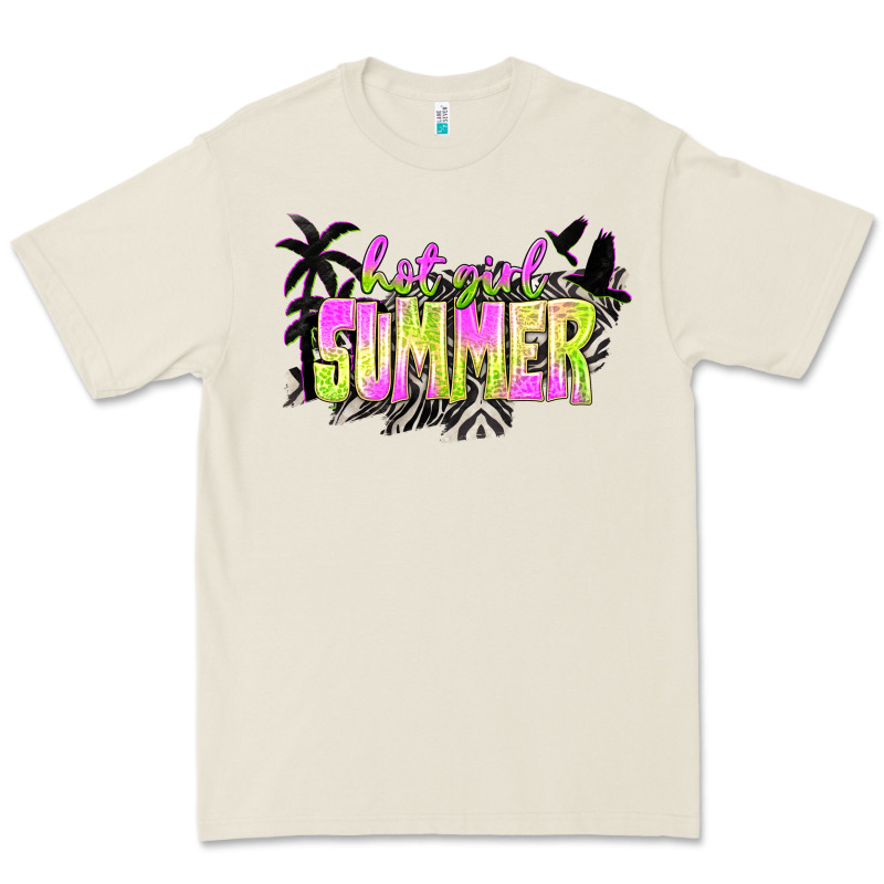 Hot Girl Summer With Palms Premium Tee by texasbilliewilder | Teevron