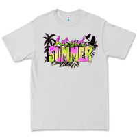 Dove Grey hot girl summer with palms Premium Tee - texasbilliewilder