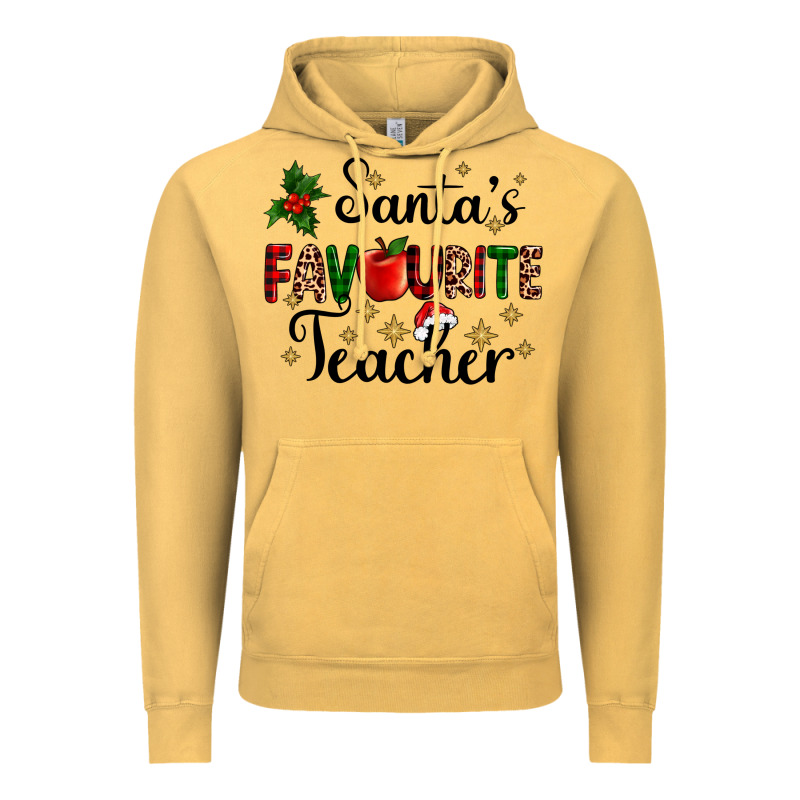 Santas Favourite Teacher Vintage Hoodie by AdoDesignShop | Teevron