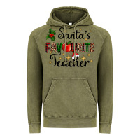 Vintage Olive santas favourite teacher Vintage Hoodie - AdoDesignShop