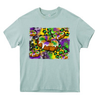 Arona mardi gras cake glitterleopard and cowhide background Heavy Core Tee - Artiststas
