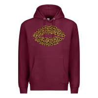 Burgundy leopard lips Premium Hoodie - Bettercallsaul