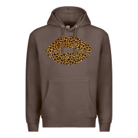 Coffee leopard lips Premium Hoodie - Bettercallsaul