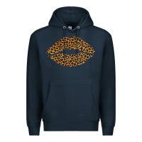 Navy leopard lips Premium Hoodie - Bettercallsaul